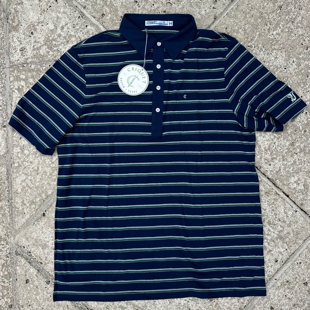 NWT Criquet Men’s Top Shelf Player’s Polo Shirt - Picture 2 of 9